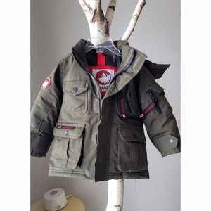 Canada Weather Gear Toddler Winter Jacket Fur Hood